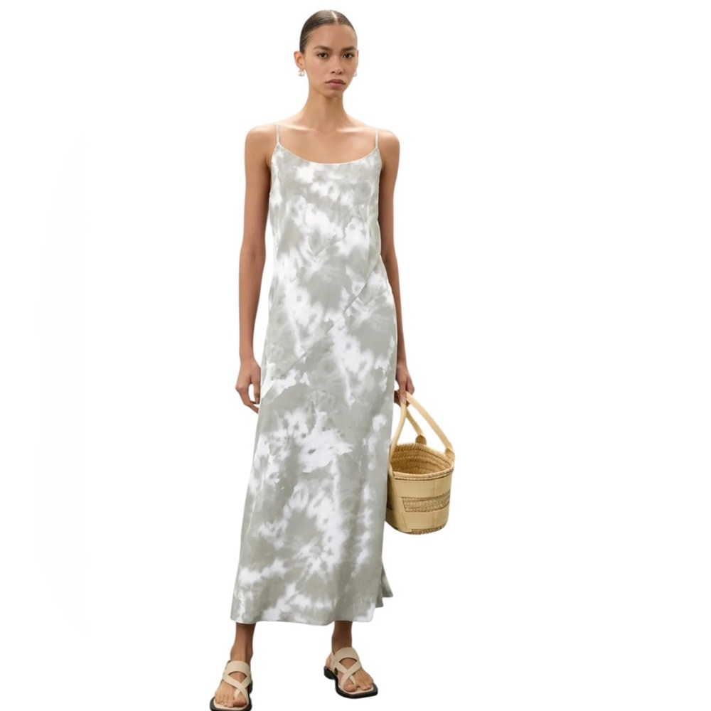 Thakoon- Tie Dye Gray and White Maxi Dress